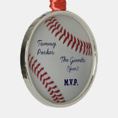 Ornement En Métal Médaillon de style Fan-Tastic_autograph de basebal (Droite)