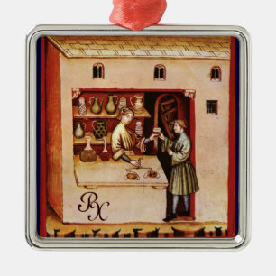 Ornement En Métal Médecine ANTIQUE de PHARMACIE, drugstore,