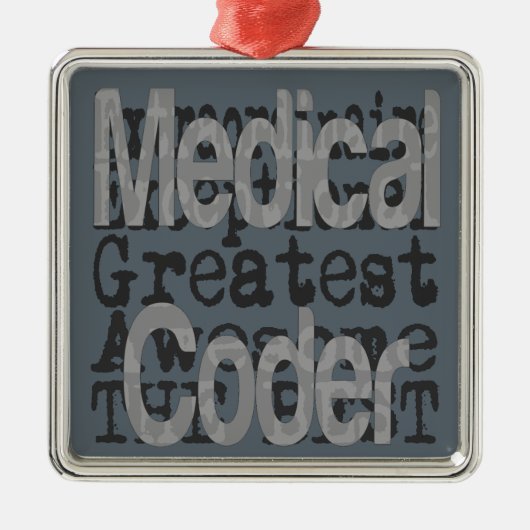 Ornement En Métal Médicale Coder Extraordinaire (Devant)