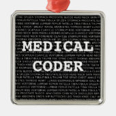 Ornement En Métal Médicale Coder Terminologie Médicale Noël (Devant)