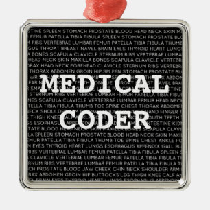 Ornement En Métal Médicale Coder Terminologie Médicale Noël