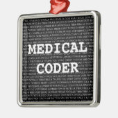 Ornement En Métal Médicale Coder Terminologie Médicale Noël (Gauche)