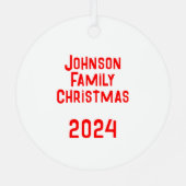 Ornement En Métal Mele Kalikimaka (Verso)