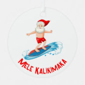 Ornement En Métal Mele Kalikimaka (Recto)