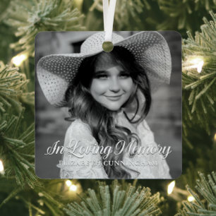 Ornement En Métal Mémorial en mémoire d'amour classique photo élégan