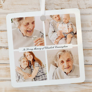 Ornement En Métal Mémorial en mémoire d'amour moderne élégant 4 phot