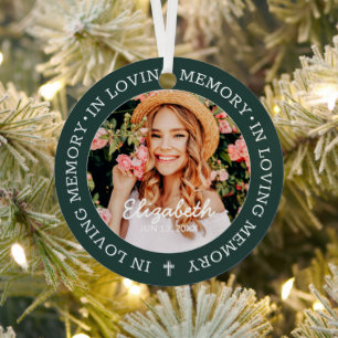 Ornement En Métal Mémorial en mémoire d'amour photo Croix moderne