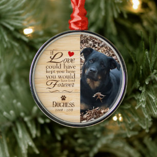 Ornement En Métal Mémorial Personnalisé pour Chien