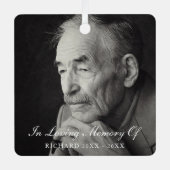 Ornement En Métal Mémorial simple et élégant (Recto)