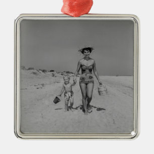 Ornement En Métal Mère et fils