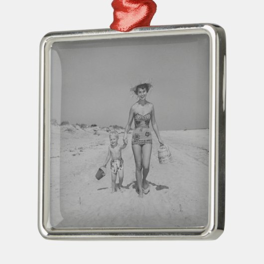 Ornement En Métal Mère et fils (Gauche)