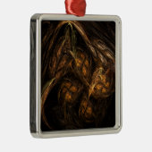 Ornement En Métal Mère Terre Carré d'art Abstrait (Droite)