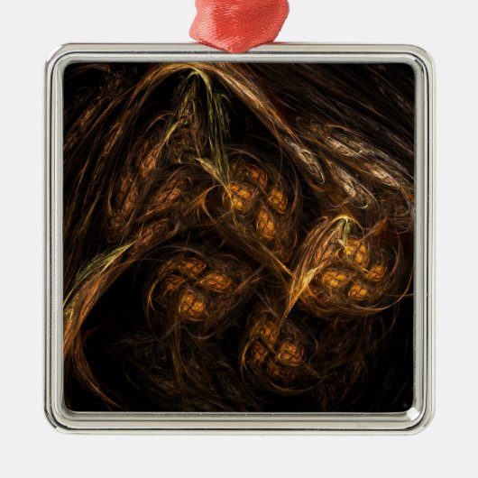 Ornement En Métal Mère Terre Carré d'art Abstrait (Devant)