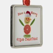 Ornement En Métal Merry Vegan Christmas (Droite)