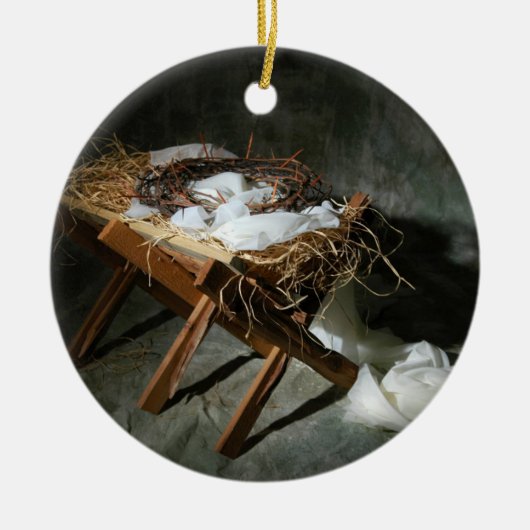 Ornement En Métal Métaphore d'histoire de Noël (Devant)