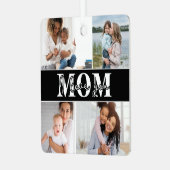 Ornement En Métal Mignonne JE T'AIME MOM Fête des Mères Photo (Avant gauche)