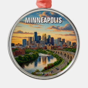 Ornement En Métal Minneapolis Minnesota Voyage