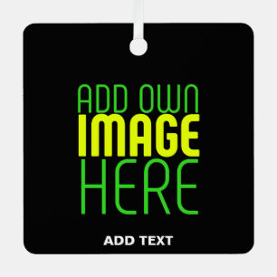 ORNEMENT EN MÉTAL MODÈLE DE TEXTE D'IMAGE NOIRE SIMPLE ET MODERNE