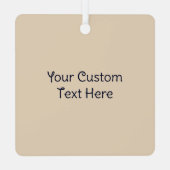 Ornement En Métal Modèle floral japonais de texte personnalisé (Verso)