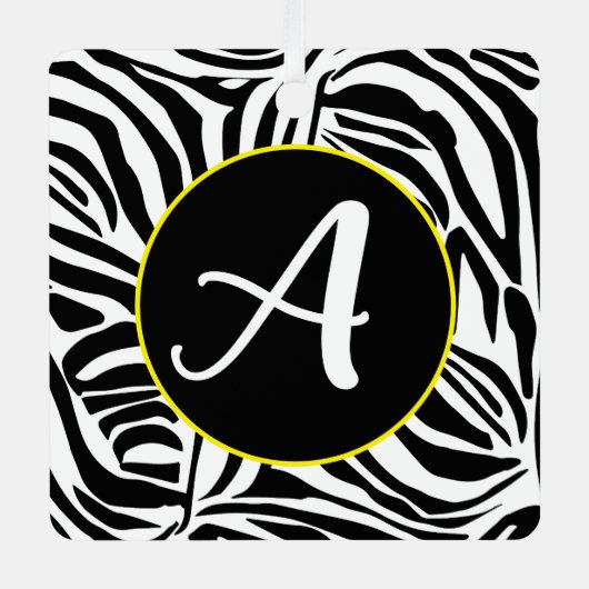 Ornement En Métal Modèle Zebra (Recto)