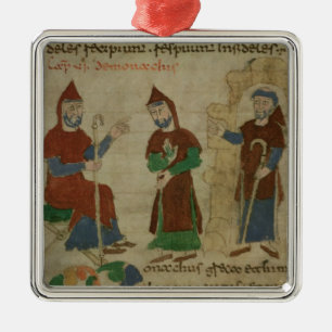 Ornement En Métal Moine bénédictin d'investiture, de 'De