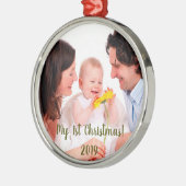 Ornement En Métal Mon premier Noël (Gauche)