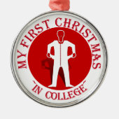 Ornement En Métal Mon Premier Noël À L'Université (Devant)