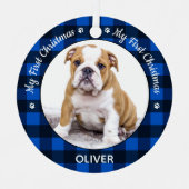 Ornement En Métal Mon premier Noël Chien Chien Chien Chien Chien Per (Recto)