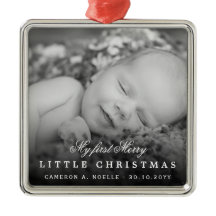Mon tout premier joyeux petit Noël mignonne photo
