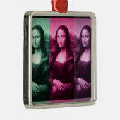 Ornement En Métal Mona Lisa Rose vert violet (Droite)
