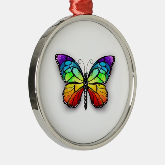 Ornement En Métal Monarque papillon arc-en-ciel (Droite)