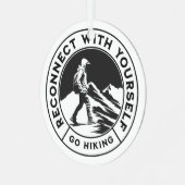 Ornement en métal monochrome pour randonneurs (Avant gauche)