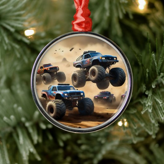 Ornement En Métal Monster Trucks Mayhem, (Arbre)