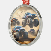 Ornement En Métal Monster Trucks Mayhem, (Gauche)