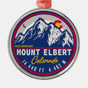 Ornement En Métal Mont Elbert - Colorado 14ers fourteener