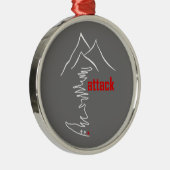 Ornement En Métal Montée en vélo, Attaque (Droite)