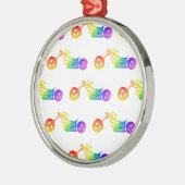 Ornement En Métal Mortocycle arc-en-ciel (Gauche)