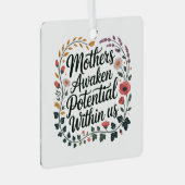Ornement En Métal Mothers Awaken Potential Within Us (Avant droite)