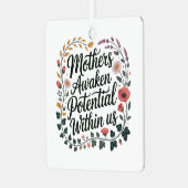 Ornement En Métal Mothers Awaken Potential Within Us (Avant gauche)