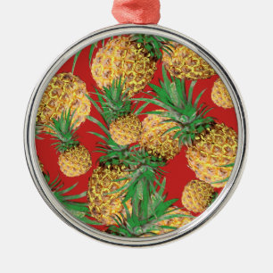 Ornement En Métal Motif de l'ananas tropical Yummy