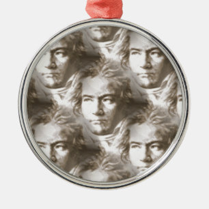 Ornement En Métal Motif de portrait Beethoven