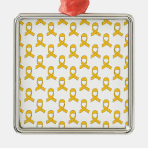 Ornement En Métal Motif de ruban d'or