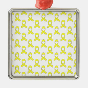 Ornement En Métal Motif de ruban jaune