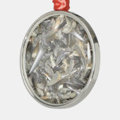 Ornement En Métal Motif fossile de dents de requin (Gauche)