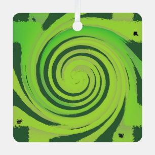 Ornement En Métal Motif vert Twirl Me