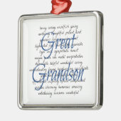 Ornement En Métal Mots de Grand-fils (Gauche)