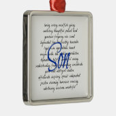 Ornement En Métal Mots du fils (Droite)