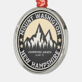 Ornement En Métal Mount Washington Mountain Landscape Souvenir (Gauche)