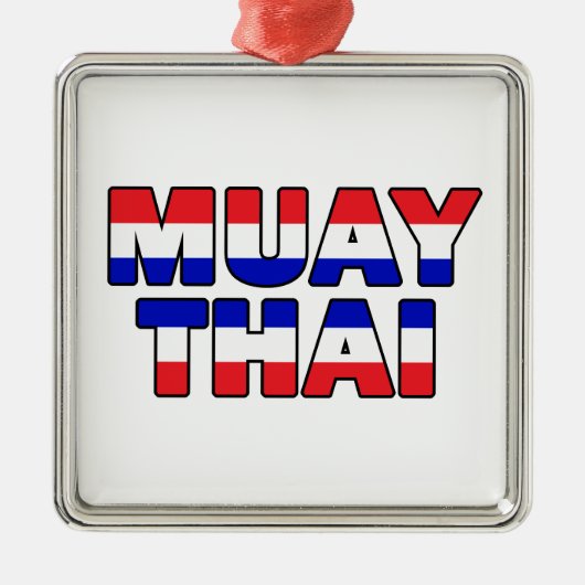 Ornement En Métal Muay Thai (Devant)