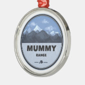 Ornement En Métal Mummy Mountain Range Colorado Camping (Gauche)